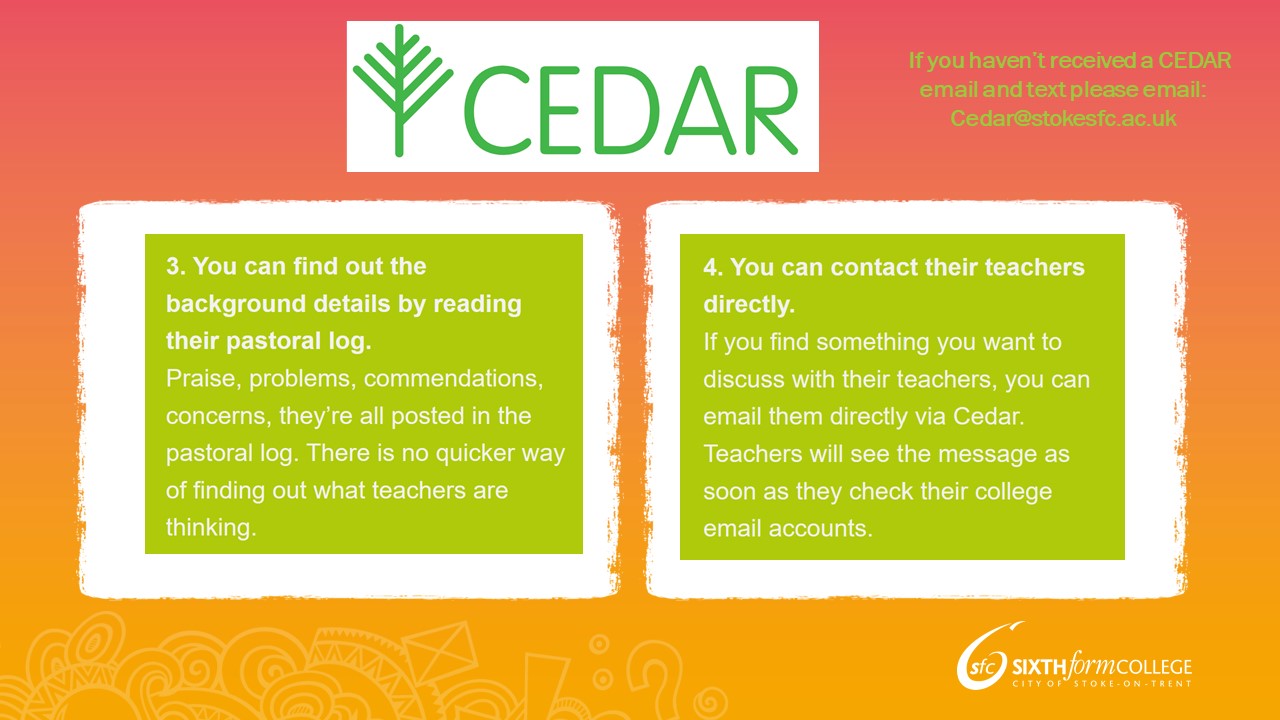 Cedar Parent Portal – presentation